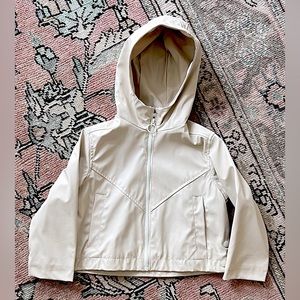 Girls cream colored Zara raincoat size 6